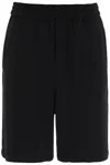 Ami Alexandre Mattiussi Ami Paris Bermuda With Elastic In Black