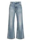 Ami Alexandre Mattiussi Ami Paris Whiskering Effect Wide-leg Jeans