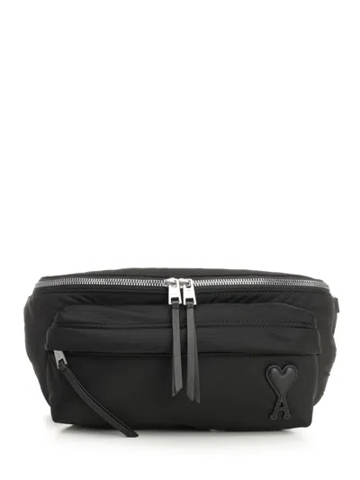 Ami Alexandre Mattiussi -ll708 Nylon Belt Bags Black
