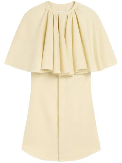 Ami Alexandre Mattiussi Ruffle-detail Dress In イエロー