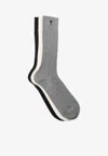 Ami Alexandre Mattiussi Adc Ribbed Cotton-blend Mid-calf Socks In Multi