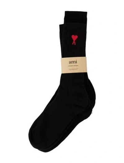 Pre-owned Ami Alexandre Mattiussi 3-pack Socks In Black