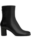 Ami Alexandre Mattiussi Black Leather Piano Boots Black In Black