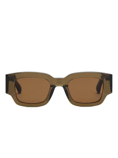 Ami Alexandre Mattiussi 75001 Square-frame Sunglasses In Green