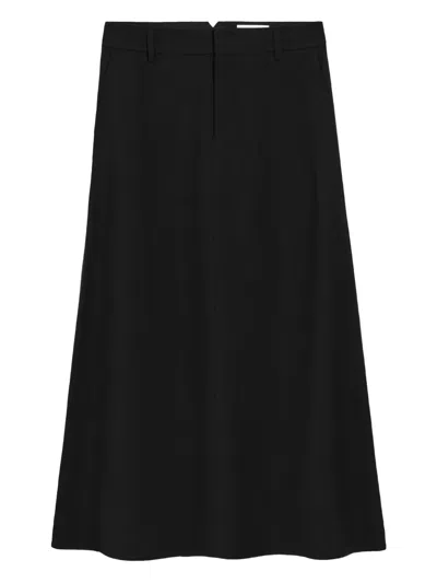 Ami Alexandre Mattiussi A-line Midi Skirt In Black