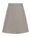 Ami Alexandre Mattiussi Ami Paris Knitted Midi Skirt In Taupe