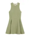 Ami Alexandre Mattiussi Virgin-wool Skater Minidress In Nude