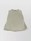 Ami Alexandre Mattiussi Acetate Blend Crew-neck Flared Top