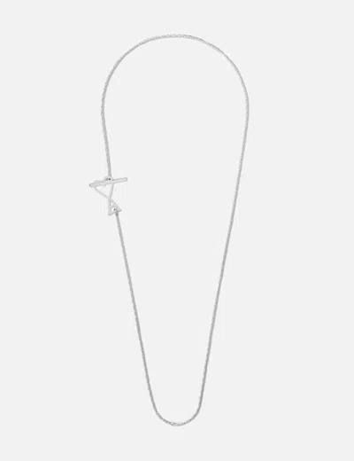 Ami Alexandre Mattiussi Adc 2 In 1 Chain Necklace In Metallic