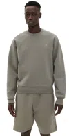 Ami Alexandre Mattiussi Adc Boxy Fit Tonal Logo Sweatshirt Smoke Grey In Smoke Grey