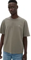 Ami Alexandre Mattiussi Adc Boxy Fit Tonal Logo Tee Smoke Grey In Smoke Grey