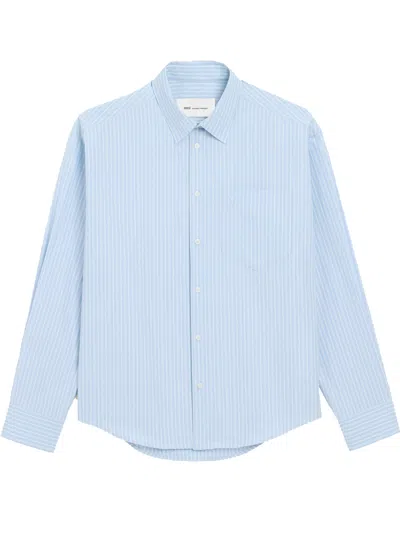 Ami Alexandre Mattiussi Adc Boxy Shirt In Blue