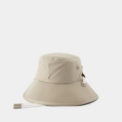 Ami Alexandre Mattiussi Adc Bucket Hat - Ami Paris - Cotton - Light Beige In Brown