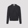 Ami Alexandre Mattiussi Ami Cashmere Blend Cardigan With Deep V-neck In Black
