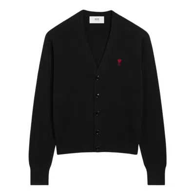 Ami Alexandre Mattiussi Adc Cardigan In Black