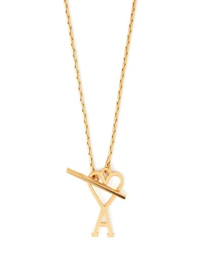 Ami Alexandre Mattiussi Adc Chain Necklace In Gold