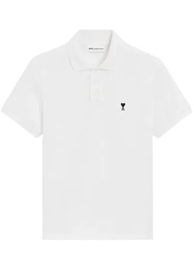 Ami Alexandre Mattiussi Adc Contrasted Polo In White