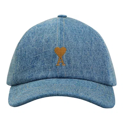 Ami Alexandre Mattiussi Adc Denim Cap In Blue