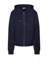 Ami Alexandre Mattiussi Adc Full Zip Hoodie Sweatshirt In Blue