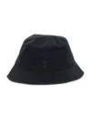 Ami Alexandre Mattiussi Ami Paris Men Ami De Coeur Bucket Hat In Black
