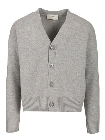 AMI ALEXANDRE MATTIUSSI ADC-HKC371 MATIS KNITWEAR GREY