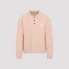 Ami Alexandre Mattiussi Ami Paris Powder Pink Ami De Coeur Polo Sweater Men In Orange