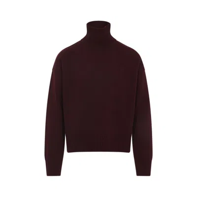 AMI ALEXANDRE MATTIUSSI ADC RED WOOL SWEATER