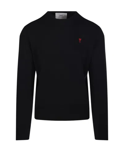 AMI ALEXANDRE MATTIUSSI ADC ROUND NECK SWEATER MERINO