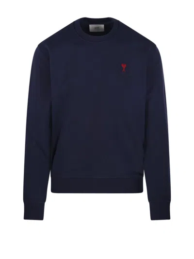 AMI ALEXANDRE MATTIUSSI ADC ROUND NECK SWEATSHIRT