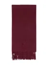 Ami Alexandre Mattiussi Wool Scarf Ami De Coeur Scarves And Foulards Bordeaux In Burgundy