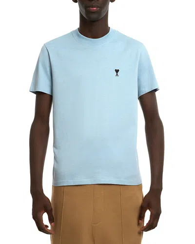 Ami Alexandre Mattiussi Ami Paris Ami Paris De Coeur Cotton T-shirt In Blue