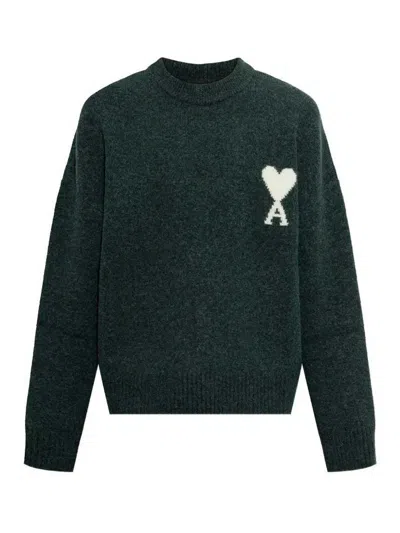 Ami Alexandre Mattiussi Adc Sweater In Green