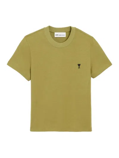 Ami Alexandre Mattiussi Cotton T-shirt In Green