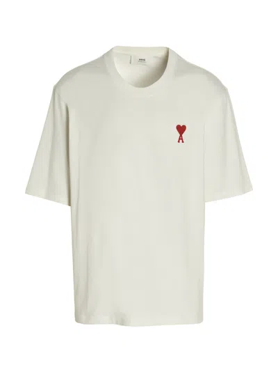 Ami Alexandre Mattiussi Adc T-shirt In White Red
