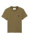 Ami Alexandre Mattiussi Ami Paris Bronze Ami De Coeur T Shirt