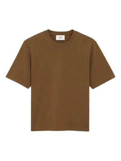 Ami Alexandre Mattiussi Adc Tee In Brown