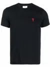 Ami Alexandre Mattiussi Cotton Jersey T-shirt In Black