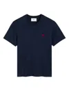 Ami Alexandre Mattiussi Ami Paris 'ami De Coeur' T-shirt In Blue