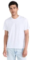 Ami Alexandre Mattiussi Adc Unisex T-shirt Wool Gabardine White In Wool Gabardine White