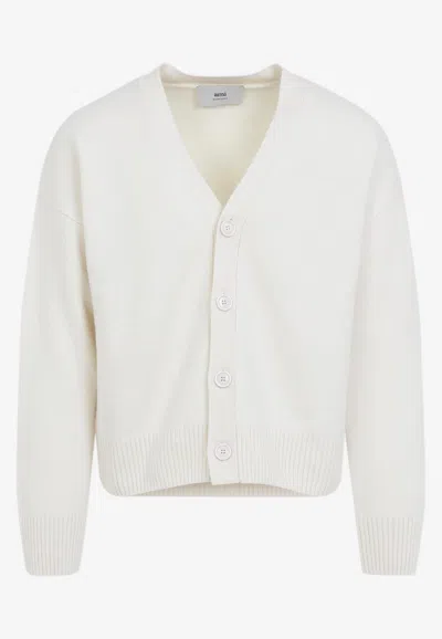 AMI ALEXANDRE MATTIUSSI ADC WOOL AND CASHMERE CARDIGAN