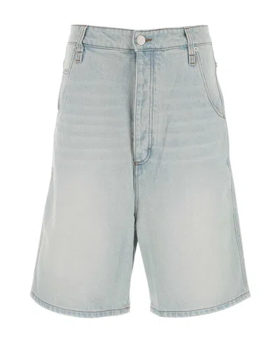 Ami Alexandre Mattiussi Alex Fit Denim Shorts In Gray