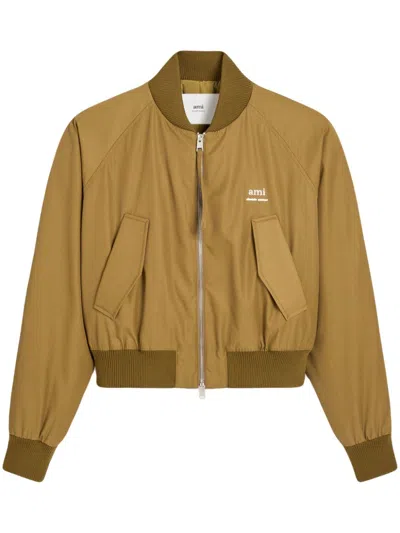 Ami Alexandre Mattiussi Alexandre Mattiussi Bomber Jacket In Havana