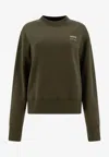 Ami Alexandre Mattiussi Ami Relaxed Fit Cotton Sweatshirt In Green