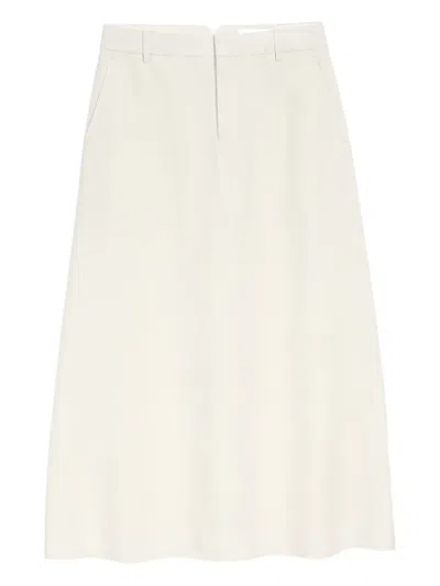 Ami Alexandre Mattiussi A-line Midi Skirt In Neutral