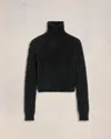Ami Alexandre Mattiussi Brushed-effect Cotton Jumper In Black