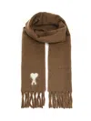 Ami Alexandre Mattiussi Alpaca Scarf Scarves And Foulards Brown In Green