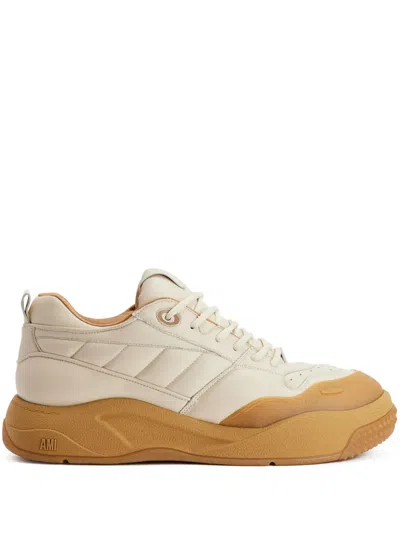 Ami Alexandre Mattiussi 1509 Low Top Sneakers In Ivory