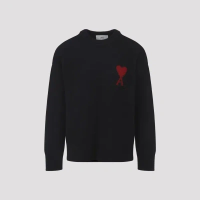 Ami Alexandre Mattiussi Ami Adc Crewneck Sweater Xl In Black