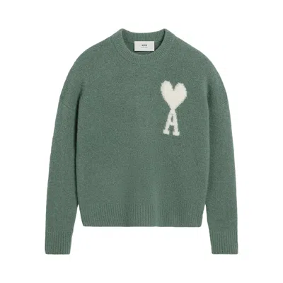 Pre-owned Ami Alexandre Mattiussi Ami Adc Sweater 'antique Clay' | Grey | Men's Size Xxl In Gray