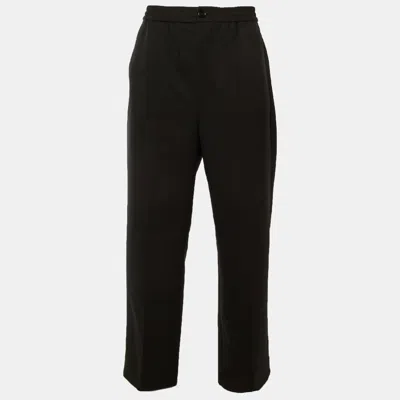 Pre-owned Ami Alexandre Mattiussi Ami Alexander Mattiussi Black Wool Blend Trousers M